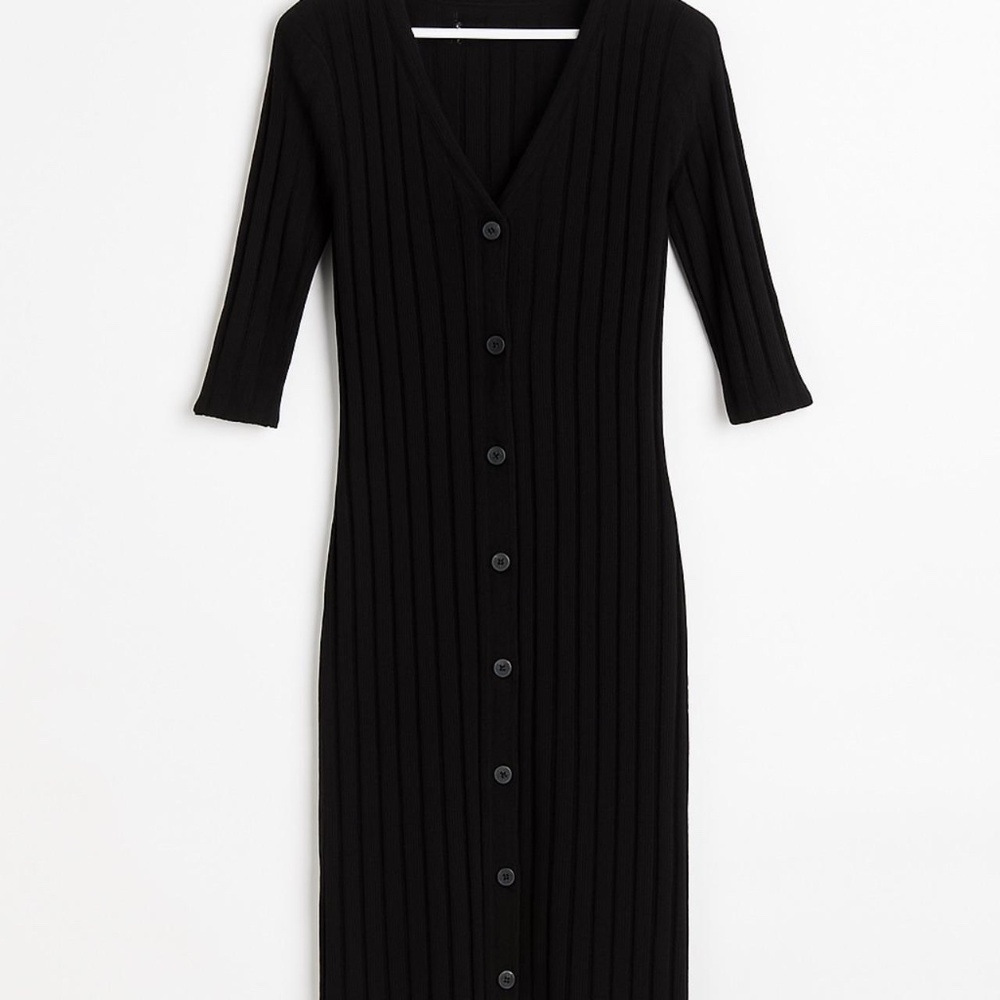 Rebel Sugar ribbed button-front dress (S/P)